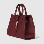 Medium Tote Bag With Hook Closure Rosso Ancora Red Top Handle - Gucci Crossbody Bag side view