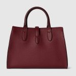 Medium Tote Bag With Hook Closure Rosso Ancora Red Top Handle - Gucci Crossbody Bag interior detail