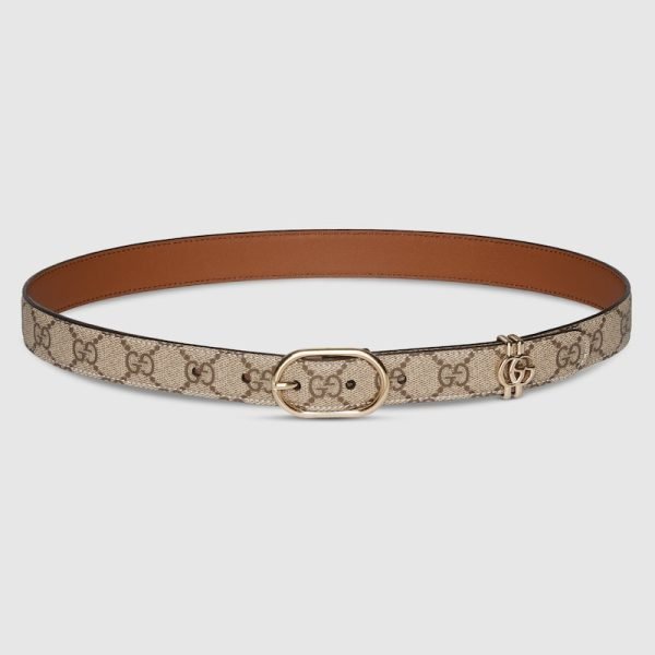 GG belt with oval buckle