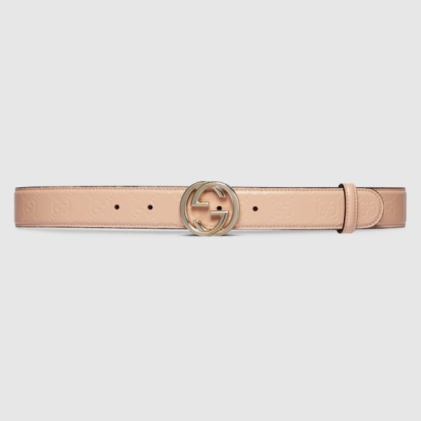 GG belt with Interlocking G buckle
