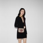Gucci Horsebit 1955 Soft Small Shoulder Bag Rosso Ancora Red Monogram - Gucci Shoulder Bag back view
