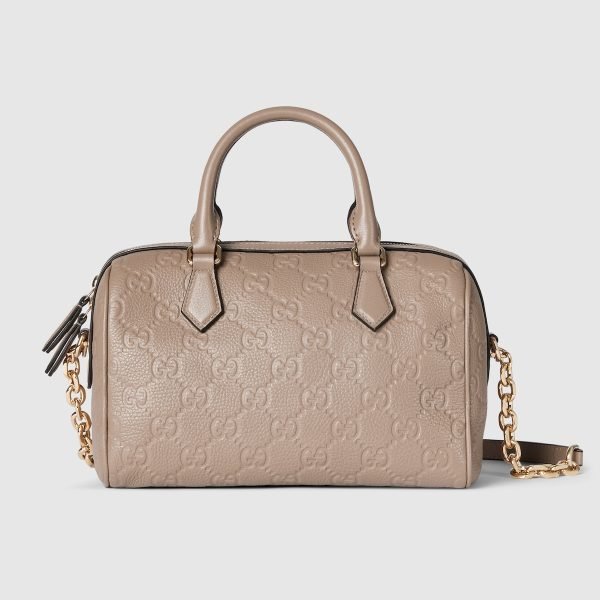 GG Emblem small top handle bag