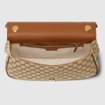 Gucci Blondie Medium Top Handle Bag Dark Brown Canvas - Gucci Shoulder Bag product detail