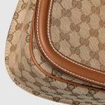 Gucci Blondie Medium Top Handle Bag Dark Brown Canvas - Gucci Shoulder Bag additional detail