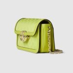 Gucci Go Small Shoulder Bag Green Canvas - Gucci Shoulder Bag side view