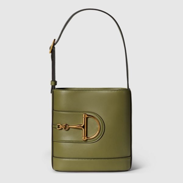 Gucci 73 Mini Bucket Bag Brown - Gucci Crossbody Bag front view