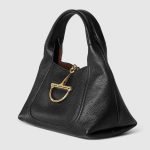Gucci Softbit Medium Top Handle Bag Black - Gucci Shoulder Bag side view