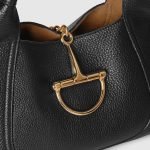 Gucci Softbit Medium Top Handle Bag Black - Gucci Shoulder Bag interior detail