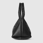 Gucci Softbit Medium Top Handle Bag Black - Gucci Shoulder Bag strap detail