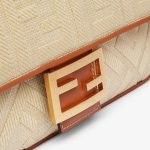 Baguette Natural Straw Bag With Ff Embroidery 8BR600AP4MF1LMP product photo 5