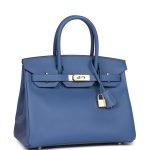 Hermes Birkin 30 Bleu Brighton Epsom Gold Hardware 47657 product photo 2