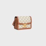 Teen Triomphe Bag In Triomphe Canvas And Calfskin White 188882BZ4.01BC product photo 2