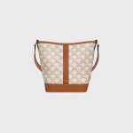 Small Bucket In Triomphe Canvas And Calfskin White 191442CAS.01BC product photo 1