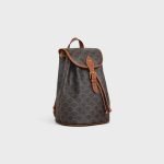 Medium Backpack Folco In Triomphe Canvas And Calfskin Tan 117902CAS.04LU product photo 2