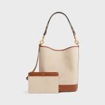Sailor Bucket Cuir Triomphe In Textile And Calfskin Natural / Tan 116822FTY.02NT product photo 4