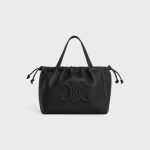 Small Cabas Drawstring Cuir Triomphe In Grained Calfskin Black 111013ENY.38NO product photo 1