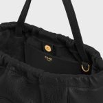 Small Cabas Drawstring Cuir Triomphe In Grained Calfskin Black 111013ENY.38NO product photo 4