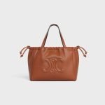 Small Cabas Drawstring Cuir Triomphe In Smooth Calfskin Tan 111013DU3.04LU product photo 1