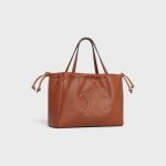 Small Cabas Drawstring Cuir Triomphe In Smooth Calfskin Tan 111013DU3.04LU product photo 2