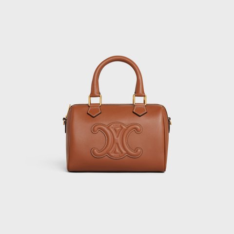 SMALL BOSTON IN SMOOTH CALFSKIN TAN