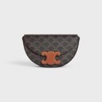 Besace Cuir Triomphe In Triomphe Canvas And Calfskin Tan 111232DNK.04LU product photo 1