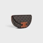 Besace Cuir Triomphe In Triomphe Canvas And Calfskin Tan 111232DNK.04LU product photo 2