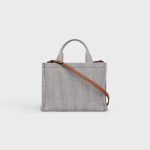 Small Cabas Thais In Striped Textile Navy Blue 199162FU5.07OC product photo 3