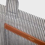 Small Cabas Thais In Striped Textile Navy Blue 199162FU5.07OC product photo 4
