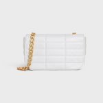 Chain Shoulder Bag Matelasse Monochrome Celine In Quilted Calfskin Arctic White 111273EYD.01HT product photo 3