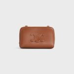Clutch On Chain Cuir Triomphe In Smooth Calfskin Tan 10E383DR8.04LU product photo 2