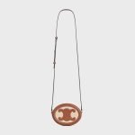 Crossbody Oval Purse Cuir Triomphe In Textile And Calfskin Natural / Tan 10I702DTL.02NT product photo 5