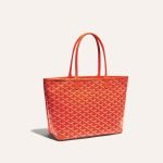 Goyard Goyardine Artois Tote PM Orange Canvas & Chevroches Calfskin Palladium Hardware ARTOISPM product photo 2
