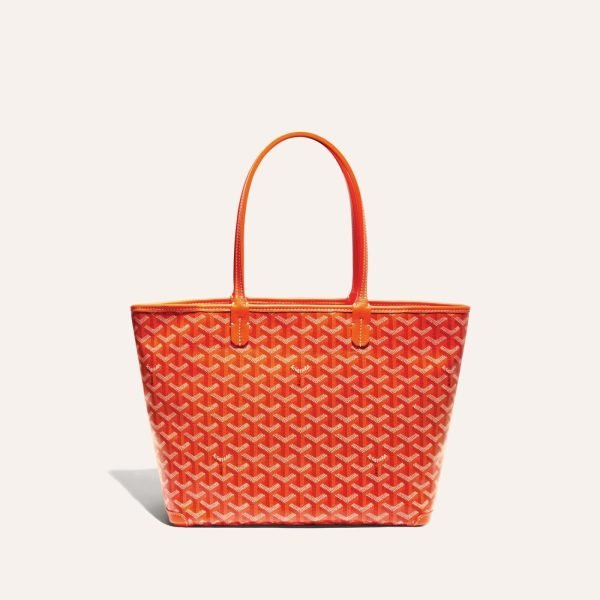 Goyard Goyardine Artois Tote PM Orange Canvas & Chevroches Calfskin Palladium Hardware ARTOISPM product photo 1