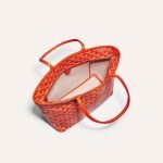 Goyard Goyardine Artois Tote PM Orange Canvas & Chevroches Calfskin Palladium Hardware ARTOISPM product photo 4