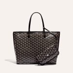 Goyard Goyardine Black Anjou PM Reversible Tote Bag Palladium Hardware ANJOUSPMLCG01TY01P product photo 2