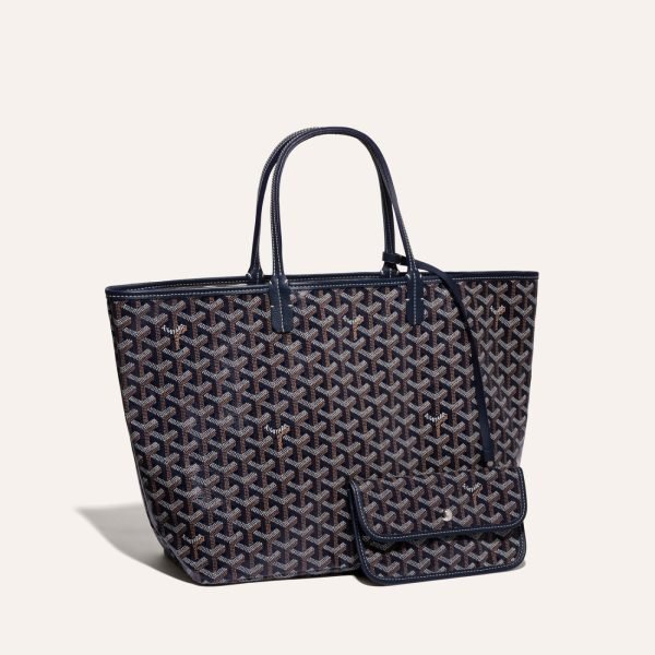 Goyard Saint Louis PM Tote Bag Navy Blue