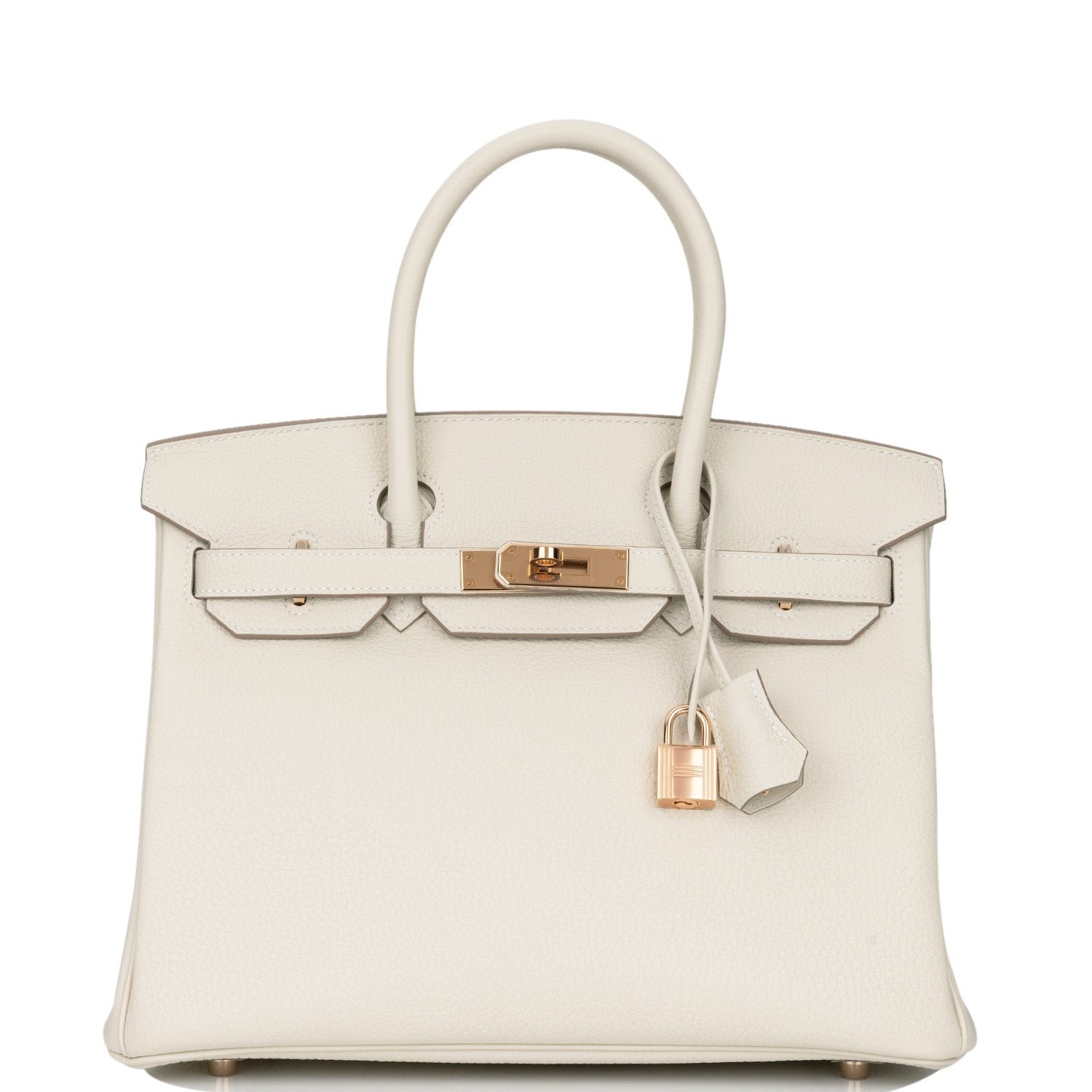 Hermes Birkin 30 Craie Togo Rose Gold Hardware 68973 product photo 1