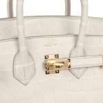 Hermes Birkin 25 Beton Matte Alligator Gold Hardware 68981 product photo 6