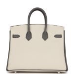 Hermes Special Order (hss) Birkin 25 Beton And Etain Togo Brushed Palladium Hardware 68982 product photo 4