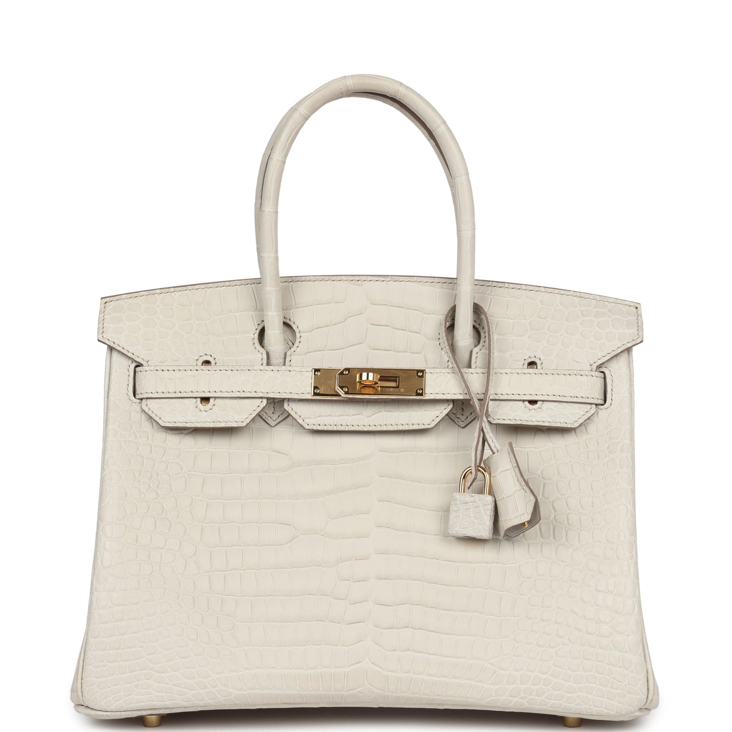 Hermes Birkin 30 Beton Matte Porosus Crocodile Gold Hardware 68983 product photo 1
