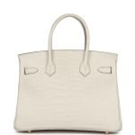 Hermes Birkin 30 Beton Matte Porosus Crocodile Gold Hardware 68983 product photo 4