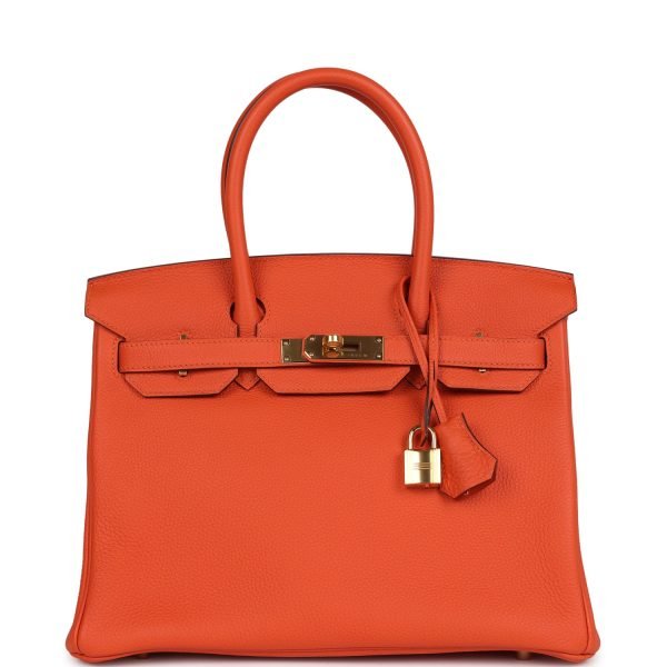 Hermes Birkin 30 Feu Togo Gold Hardware 69081 product photo 1