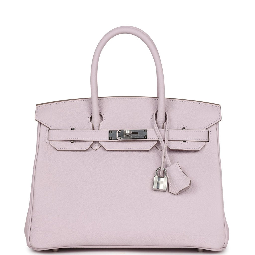 Hermes Birkin 30 Mauve Pale Clemence Palladium Hardware 69126 product photo 1