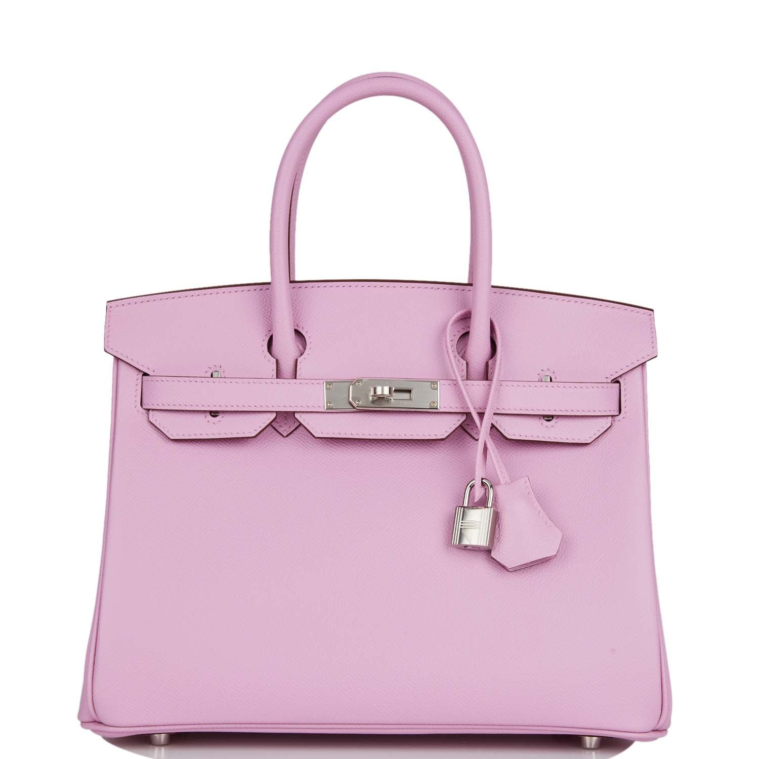 Hermes Birkin 30 Mauve Sylvestre Epsom Palladium Hardware 69128 product photo 1