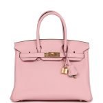 Hermes Special Order (hss) Birkin 30 Rose Sakura Verso Clemence Gold Hardware 69175 product photo 1