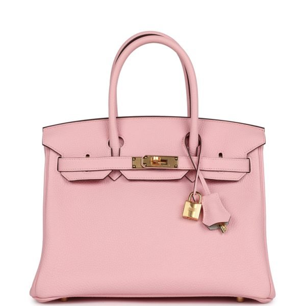 Hermes Special Order (hss) Birkin 30 Rose Sakura Verso Clemence Gold Hardware 69175 product photo 1