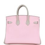 Hermes Special Order (hss) Birkin 25 Rose Sakura And Gris Perle Chevre Mysore Rose Gold Hardwar product photo 4