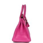 Hermes Birkin 25 Rose Shocking Matte Alligator Palladium Hardware 69224 product photo 3
