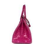 Hermes Birkin 35 Rose Scheherazade Shiny Porosus Crocodile Gold Hardware 69227 product photo 3