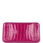 Hermes Birkin 35 Rose Scheherazade Shiny Porosus Crocodile Gold Hardware 69227 product photo 5